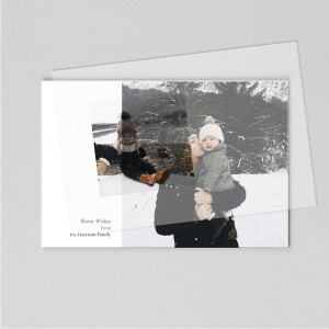 Christmas Cards Winter Wishes Landscape (Vellum) White