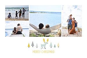 Festive forest (4 pages) white traditional christmas cards Festive forest (4 pages) white traditional christmas cards