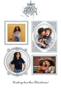Christmas kisses (4 pages) blue kids christmas cards Christmas kisses (4 pages) blue kids christmas cards