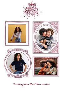 Christmas kisses (4 pages) red red christmas cards Christmas kisses (4 pages) red red christmas cards