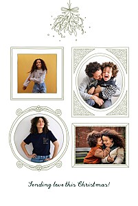Christmas kisses (4 pages) olive green christmas cards Christmas kisses (4 pages) olive green christmas cards