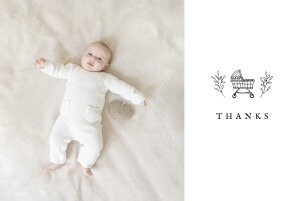 Baby Thank You Cards Favourite things (4 pages) white Baby Thank You Cards Favourite things (4 pages) white