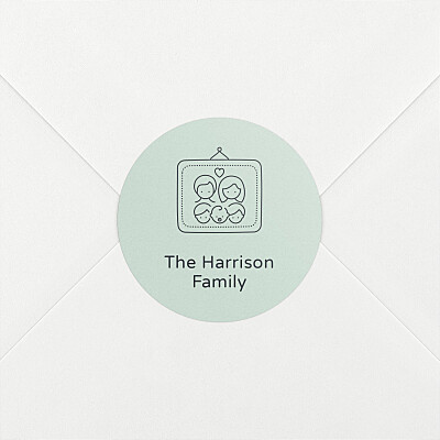 My story green personalised baby stickers My story green personalised baby stickers