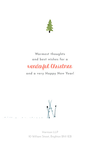 Business Christmas Cards Alpine (4 Pages) White - Page 3
