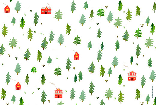 Business Christmas Cards Evergreen Landscape (4 Pages) White - Page 4 Business Christmas Cards Evergreen Landscape (4 Pages) White - Page 4