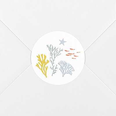 Colourful coral yellow baby stickers Colourful coral yellow baby stickers