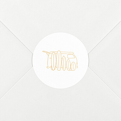 Surf's up orange baby stickers Surf's up orange baby stickers