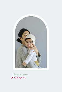 Ripple (4 pages) blue blue baby thank you cards Ripple (4 pages) blue blue baby thank you cards