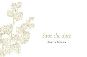 Everlasting eucalyptus beige floral save the date cards Everlasting eucalyptus beige floral save the date cards
