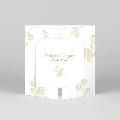 Everlasting eucalyptus (gatefold) bis beige without photos wedding invitations Everlasting eucalyptus (gatefold) bis beige without photos wedding invitations