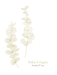 Everlasting eucalyptus beige without photos wedding invitations Everlasting eucalyptus beige without photos wedding invitations