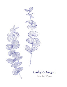 Everlasting eucalyptus blue blue wedding invitations Everlasting eucalyptus blue blue wedding invitations