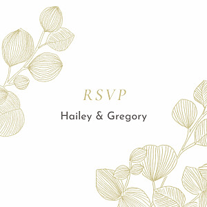 Everlasting eucalyptus beige floral rsvp cards Everlasting eucalyptus beige floral rsvp cards