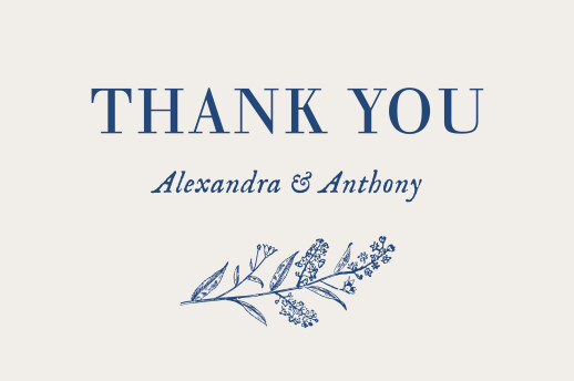 Wedding Favour Stickers Natural Chic Blue - Front Wedding Favour Stickers Natural Chic Blue - Front