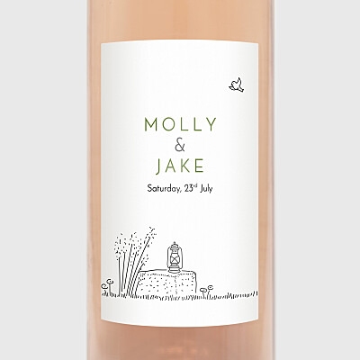 Bohemian promise white wedding wine labels Bohemian promise white wedding wine labels