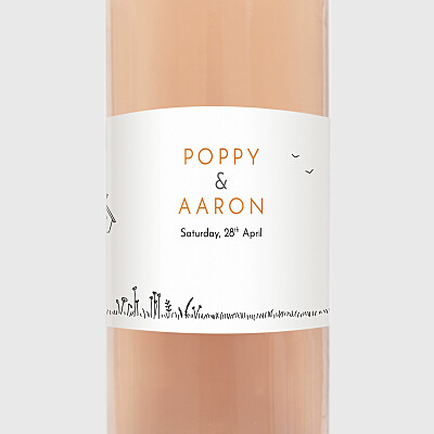 Rustic promise white wedding wine labels Rustic promise white wedding wine labels