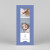 Baby Thank You Cards My story (bookmark) blue - View 2