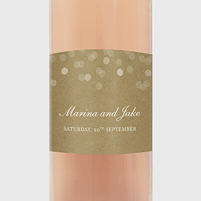 Celebration kraft wedding wine labels Celebration kraft wedding wine labels