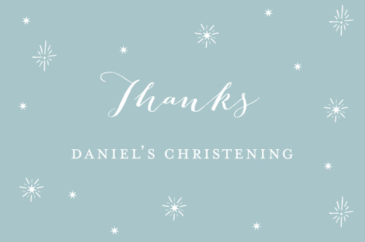 Christening Favour Stickers Delicate Dove Blue - Front Christening Favour Stickers Delicate Dove Blue - Front
