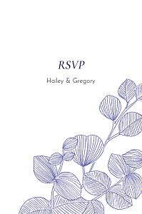 Everlasting eucalyptus blue floral rsvp cards Everlasting eucalyptus blue floral rsvp cards