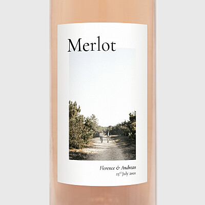 Today & always white wedding wine labels Today & always white wedding wine labels