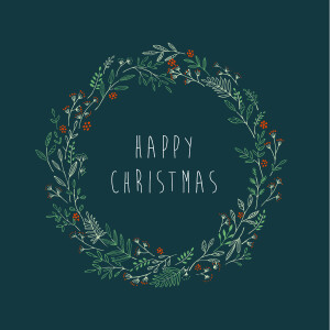 Christmas Cards Holiday wreath green Christmas Cards Holiday wreath green