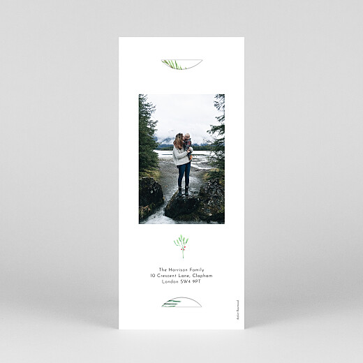 Christmas Cards Festive Season (Bookmark) Green - View 4 Christmas Cards Festive Season (Bookmark) Green - View 4
