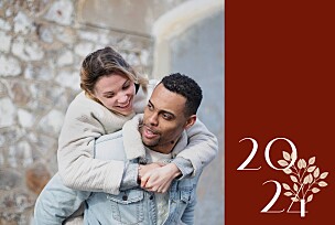 New year's sapling (4 pages) red red christmas cards New year's sapling (4 pages) red red christmas cards