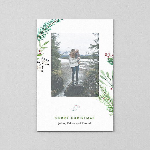 Christmas Cards Festive Season (Vellum) Green - View 2 Christmas Cards Festive Season (Vellum) Green - View 2