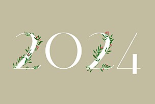 Floral tidings (4 pages) beige beige christmas cards Floral tidings (4 pages) beige beige christmas cards