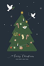 Christmas Cards O christmas tree blue Christmas Cards O christmas tree blue