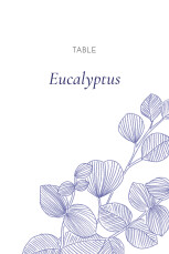 Wedding Table Numbers Everlasting Eucalyptus Blue