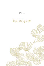 Wedding Table Numbers Everlasting Eucalyptus Beige