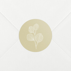 Wedding Envelope Stickers Everlasting Eucalyptus Beige