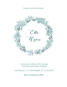 Fields of gold green without photos wedding invitations Fields of gold green without photos wedding invitations