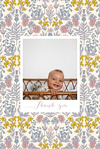 Prosper pink vintage baby thank you cards Prosper pink vintage baby thank you cards