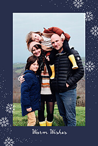 Snowflake flurry blue christmas cards 雪花乱舞蓝色圣诞贺卡betway必威开户网站