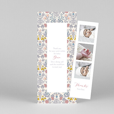 Prosper (bookmark) pink pink baby thank you cards Prosper (bookmark) pink pink baby thank you cards
