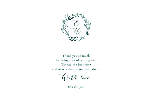 Wedding Thank You Cards Fields of gold (4 pages) green - Page 3