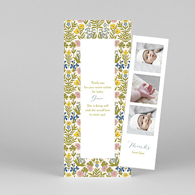 Prosper (bookmark) blue blue baby thank you cards Prosper (bookmark) blue blue baby thank you cards