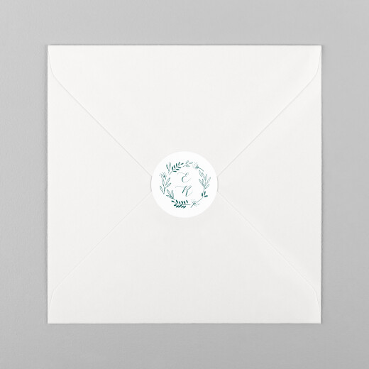 Wedding Stickers. Foiled Personalised Initials Envelope Seals. -  UK