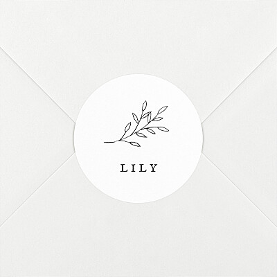 Favourite things (branch) white personalised baby stickers Favourite things (branch) white personalised baby stickers