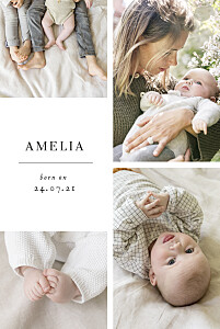 Sweet moments (portrait) 4 pages white girls baby announcements Sweet moments (portrait) 4 pages white girls baby announcements