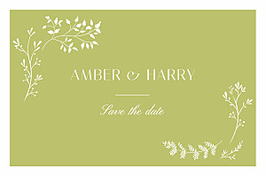 Summer breeze bamboo save the date cards Summer breeze bamboo save the date cards