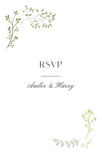 Summer breeze bamboo floral rsvp cards Summer breeze bamboo floral rsvp cards