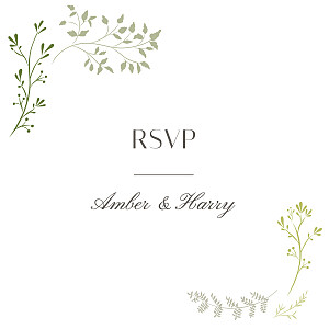 Summer breeze bamboo floral rsvp cards Summer breeze bamboo floral rsvp cards