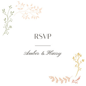 Summer breeze yellow beige rsvp cards Summer breeze yellow beige rsvp cards