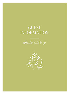 Summer breeze bamboo guest information cards Summer breeze bamboo guest information cards