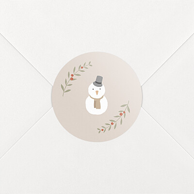 Twas the night... (snowman) pink christmas stickers Twas the night... (snowman) pink christmas stickers