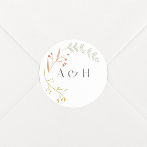 Wedding Envelope Stickers Summer Breeze Yellow